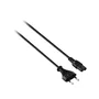 3Go Cable de Alimentación C8 de 1 Metro Negro